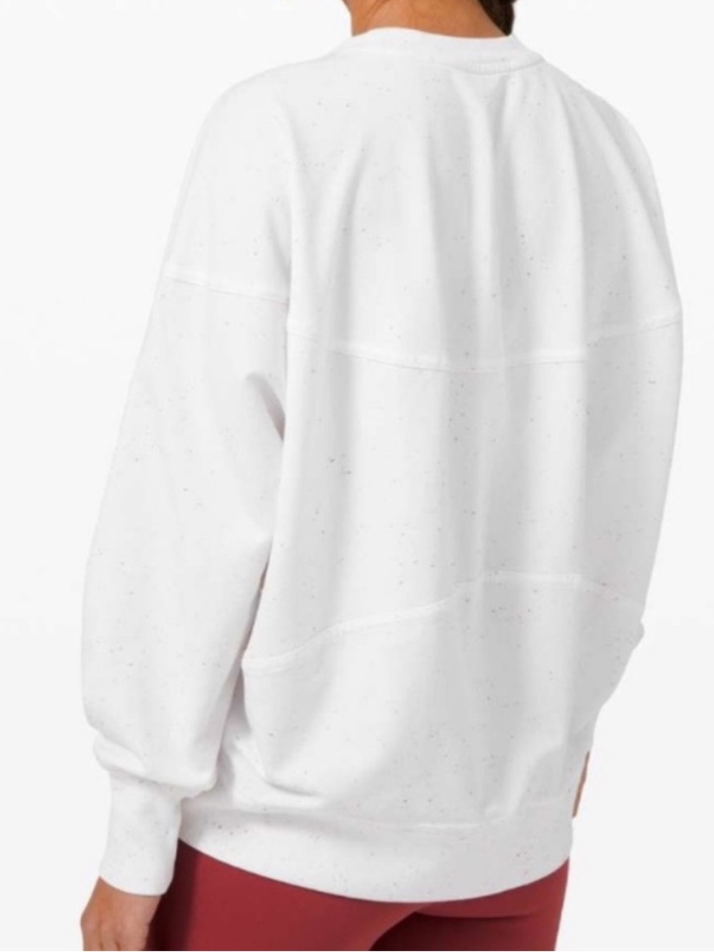 Lululemon LA Back in Action Long Sleeve Tee White Rainbow Speckled Funfetti 6